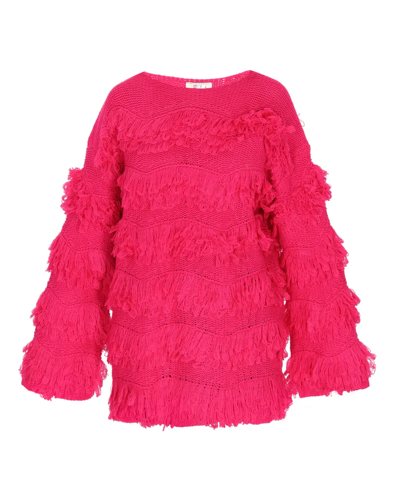 IZIA Pullover für Damen, klassischer Schnitt - Rosa Rosa