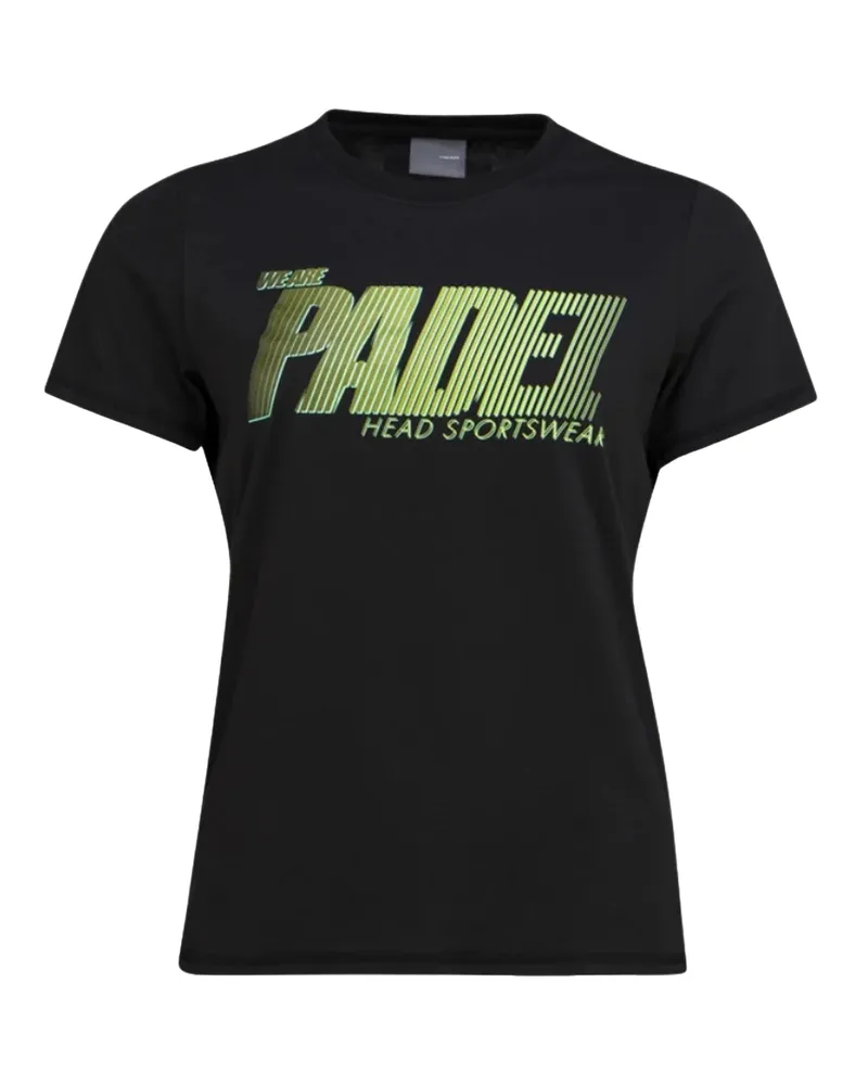 Head Padel" T-Shirt für Damen, Sport (Schwarz Schwarz