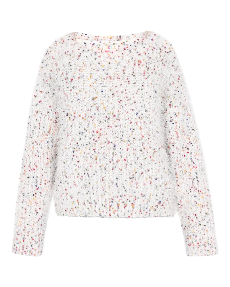 IZIA Pullover Frauen cremeweiß mehrfarbig Mehrfarbig
