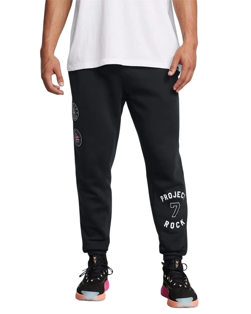 Under Armour Project Rock" Jogginghosen für Herren (Schwarz Schwarz
