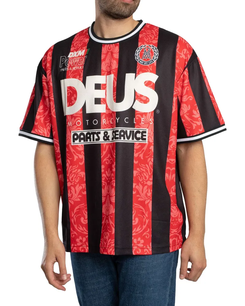 Deus Ex Machina Nouveau Moto Oversized T-Shirt - Rot Rot
