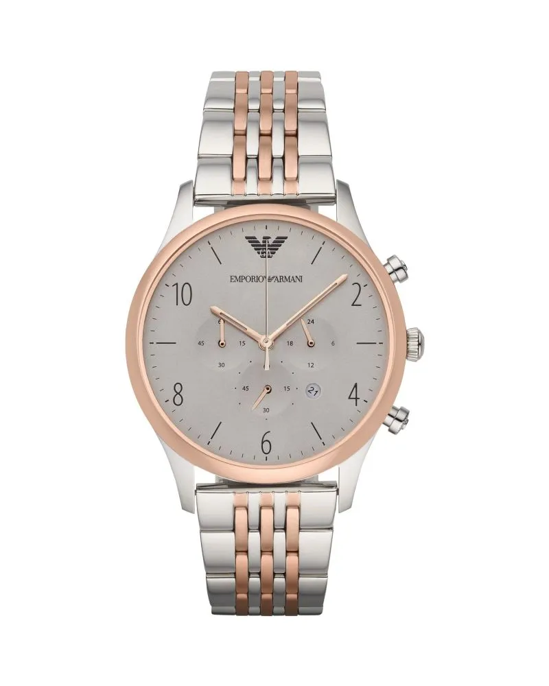 Giorgio Armani Herren-Armbanduhr AR1864 Silber