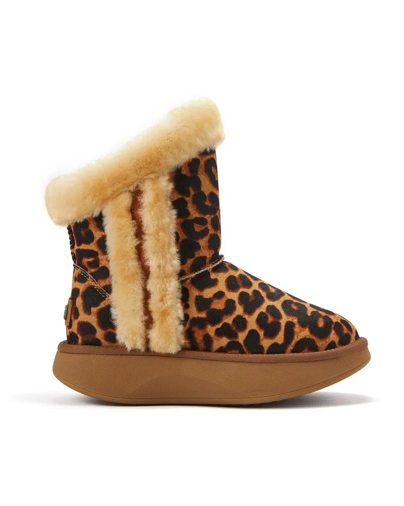 Australia Luxe Penny Leopard Stiefeletten Braun