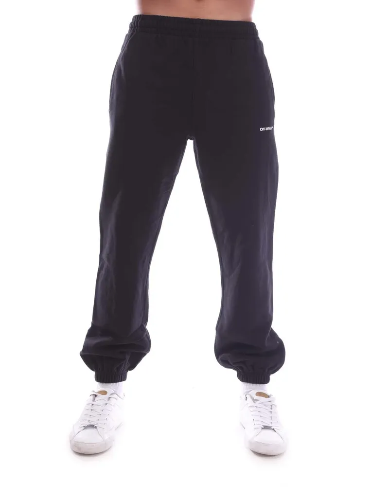 OFF-WHITE Wave Outline Diag Design Schwarze Jogginghose Schwarz