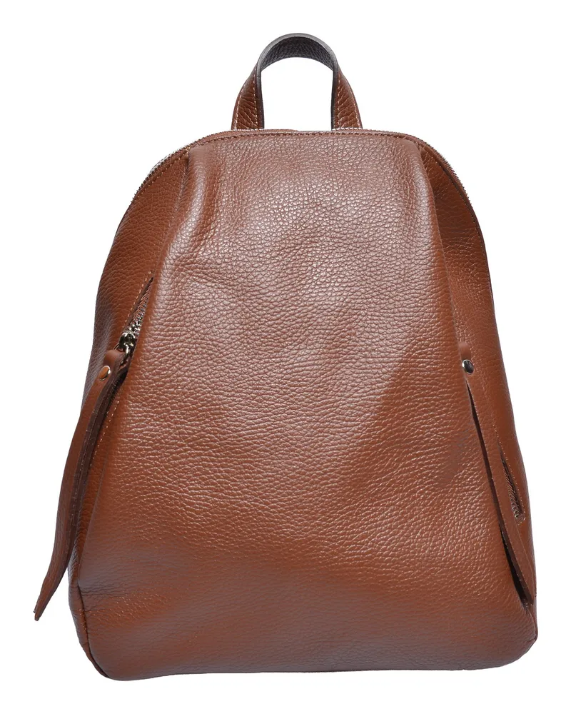 Anna Luchini Kastanienbraun Rindsledertasche Dunkelbraun