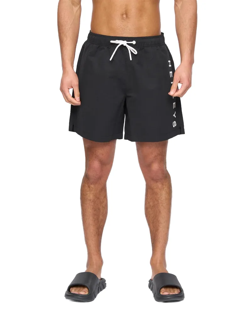 Henleys Henybold" Badeshorts für Herren (Schwarz Schwarz