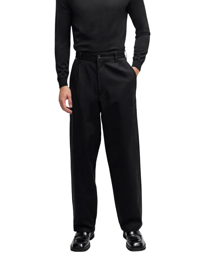 HUGO BOSS Kaiden" Chino für Herren/Damen Unisex (Schwarz Schwarz