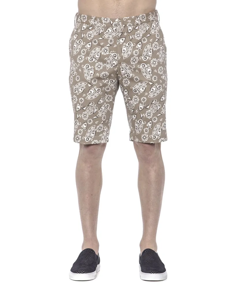 PT TORINO Herren Beige Baumwollkurze Hose Beige