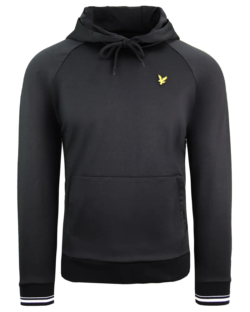 Lyle & Scott Tipped Tricot Herren Hoodie schwarz Schwarz