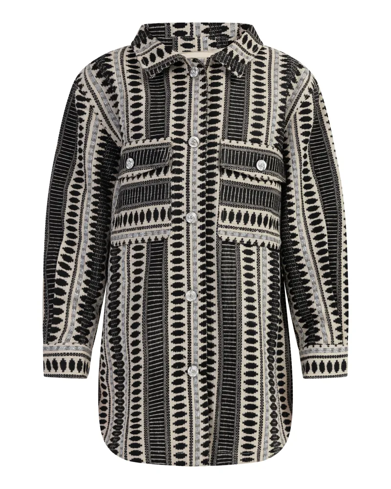 IZIA Hemdjacke Mädchen schwarz-wollweiß Schwarz