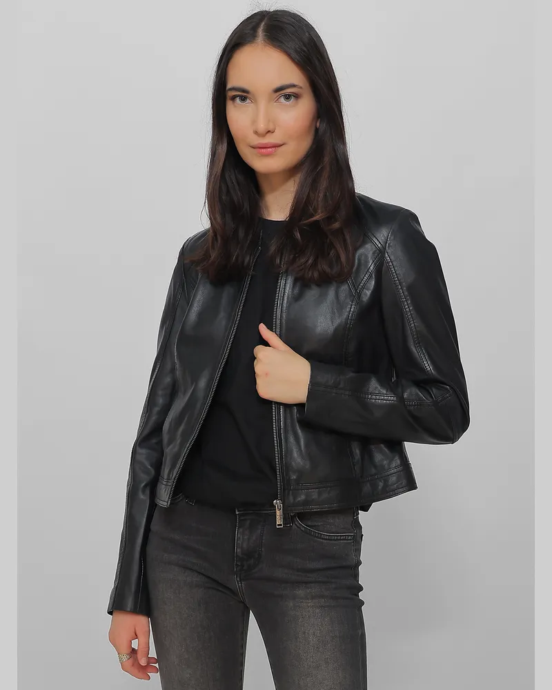 JCC Lederjacke 31023630 Schwarz