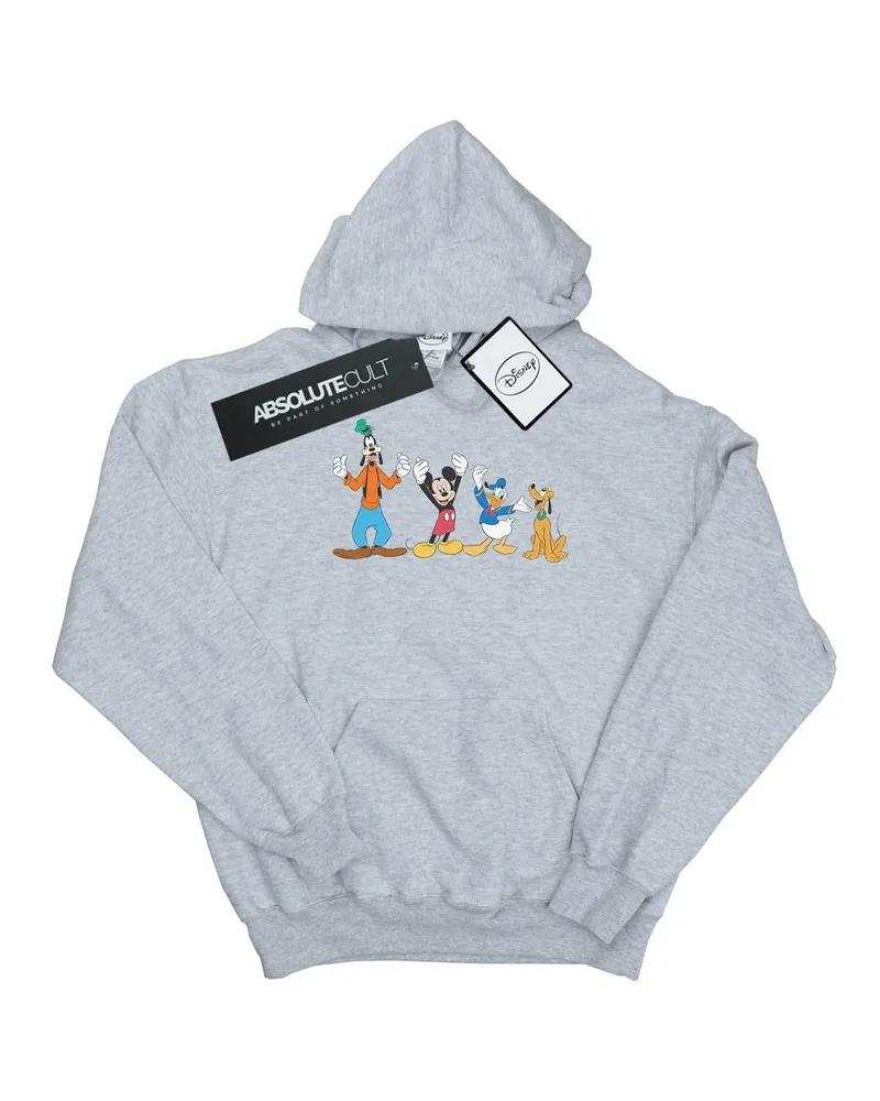 Disney Herren Mickey Mouse Friends Hoodie (Sport grau Hellgrau
