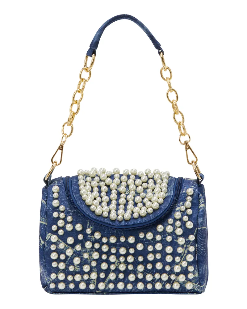 FAINA Umhängetasche Umhängetasche Frauen Denim Marineblau