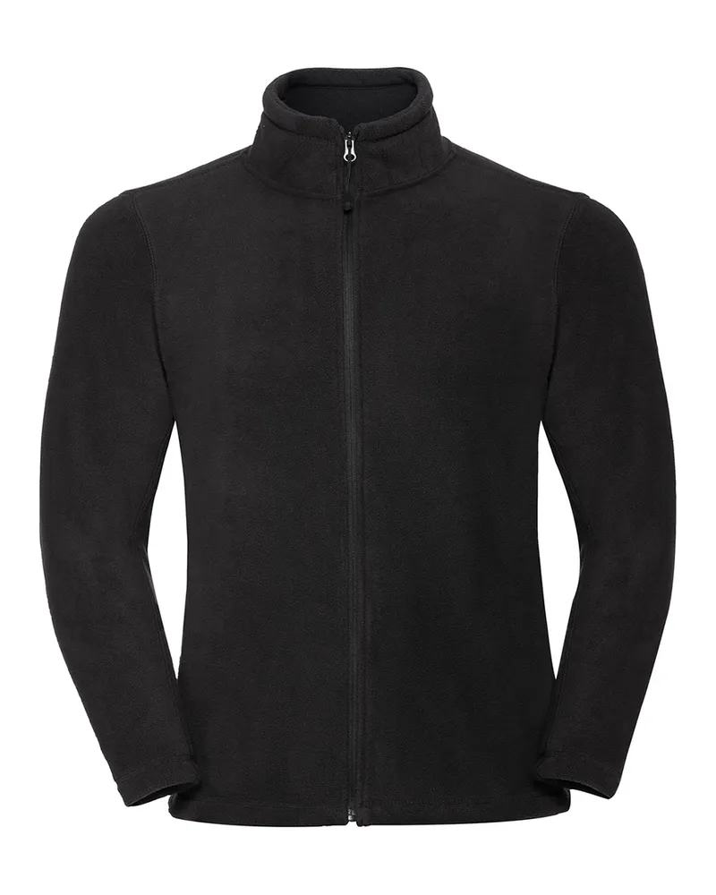 Russell Athletic Russell - Fleecejacke Durchgehender Reißverschluss für Herren - Für Außen Schwarz