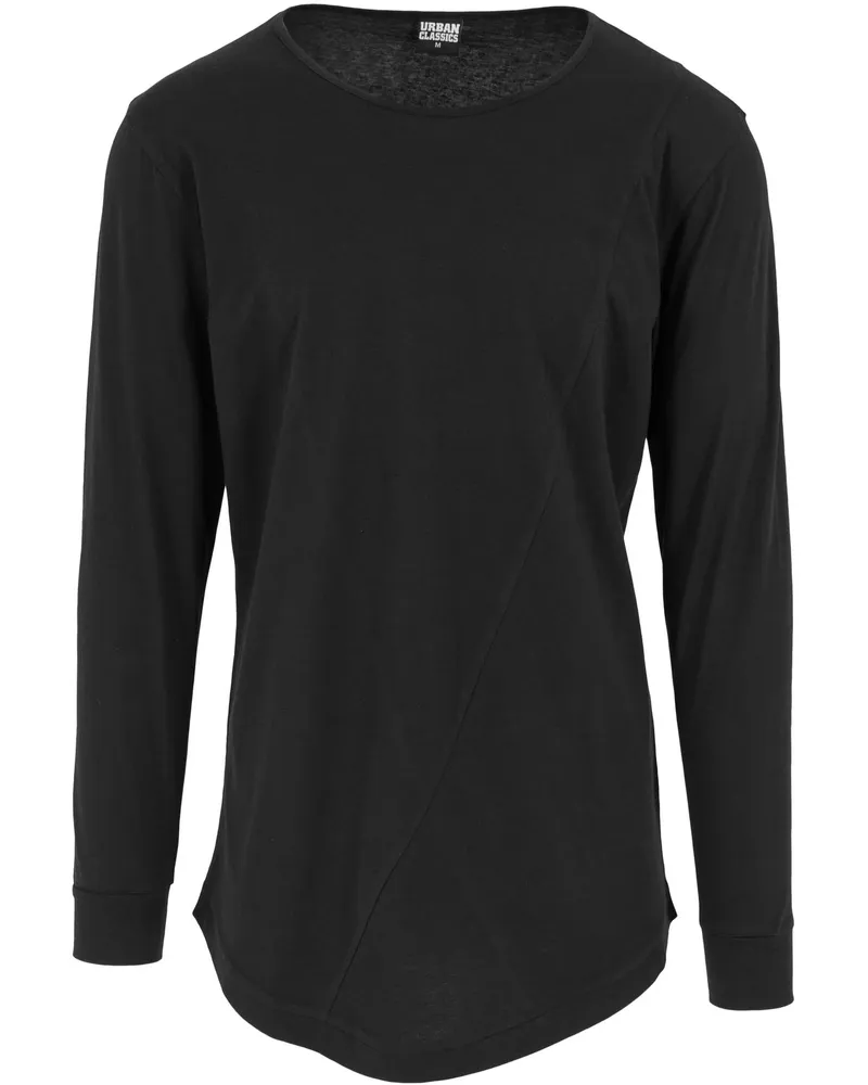 Urban Classics Fashion" T-Shirt für Herren Langärmlig (Schwarz Schwarz
