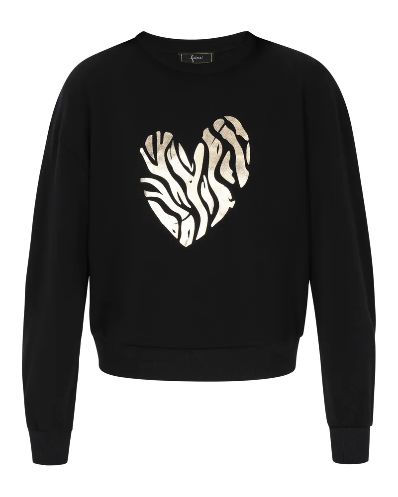 FAINA Sweatshirt Frauen Schwarz Schwarz