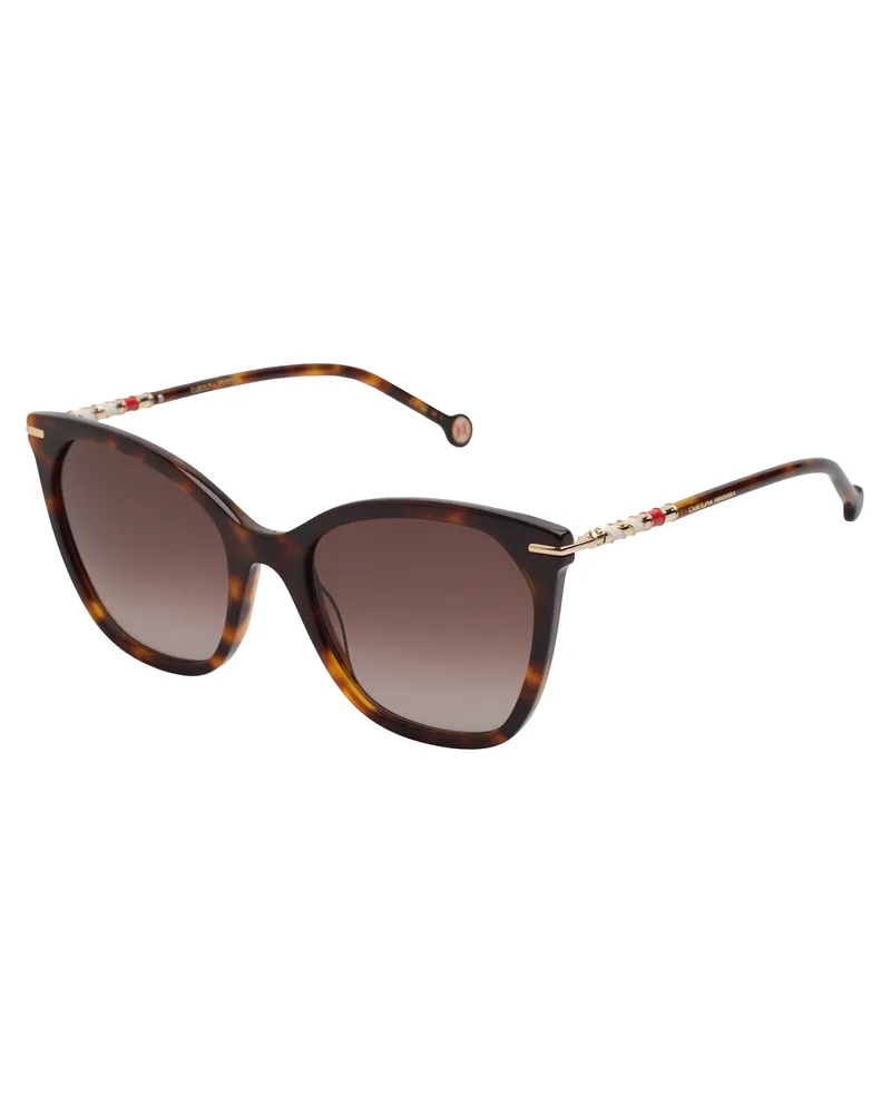 Carolina Herrera New York Acetat-Schmetterlings-Sonnenbrille HER0091S  für Frauen Braun