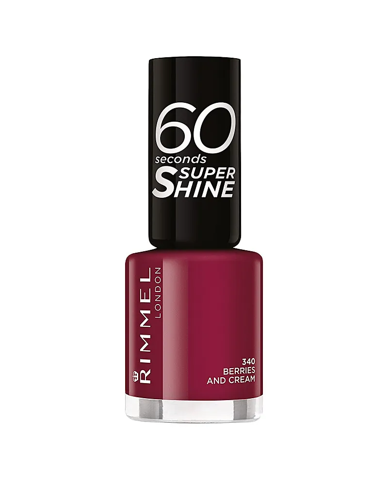 Rimmel London 60 Seconds Super Shine Nagellack #340 - berries and cream 8 ml 