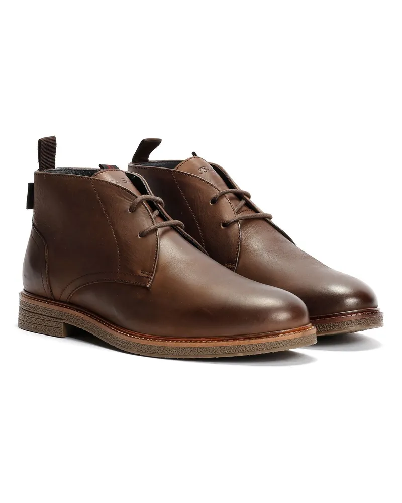 Ben Sherman Walker Chukka Leder Herren Braune Stiefel Braun