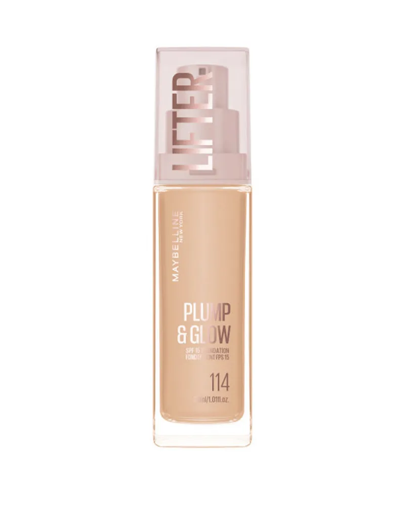 Maybelline Lifter Plump &amp Glow Foundation #114, 30 ml 