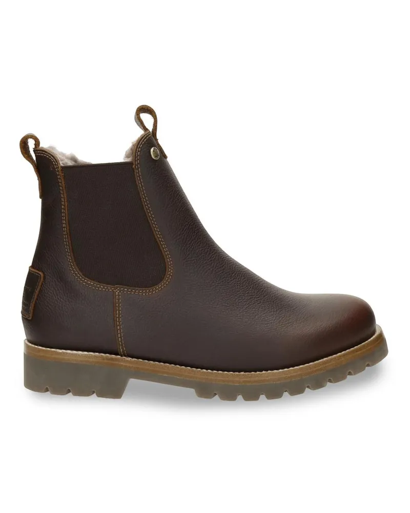 Panama Jack Herren Beny Igloo C2 Chelsea-Stiefel aus wasserdichtem Leder in Kastanienbraun Braun