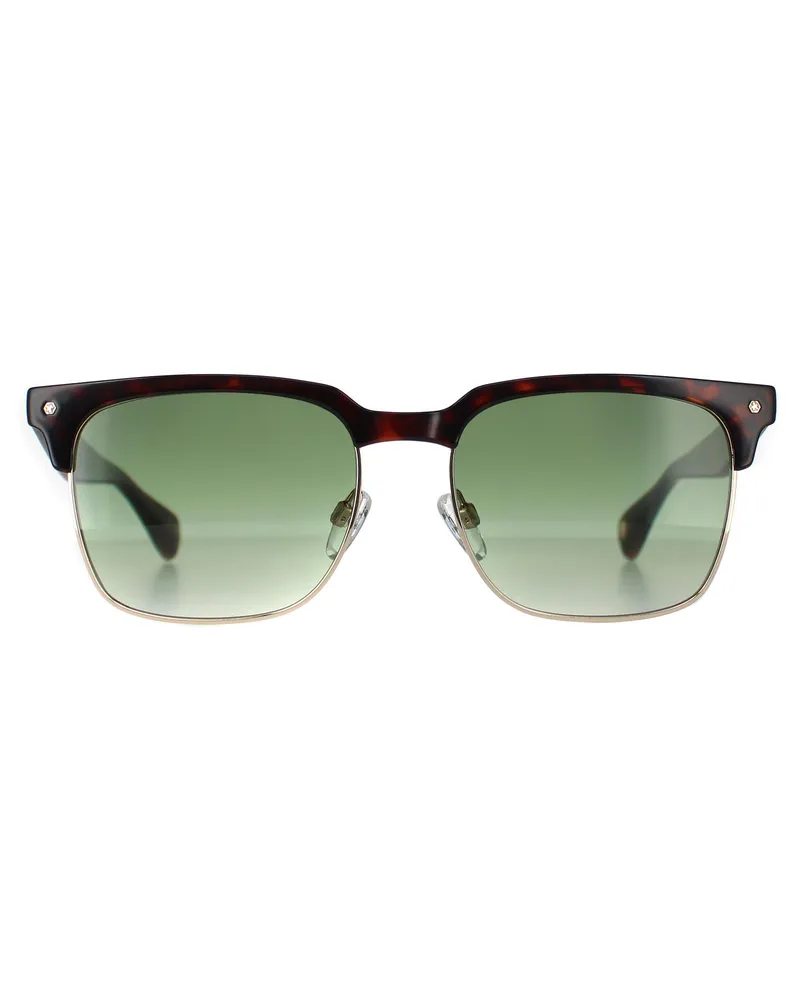 Ted Baker Semi Rimless Mens Dark Demi Grün Gradient TB1681 Floyd Braun