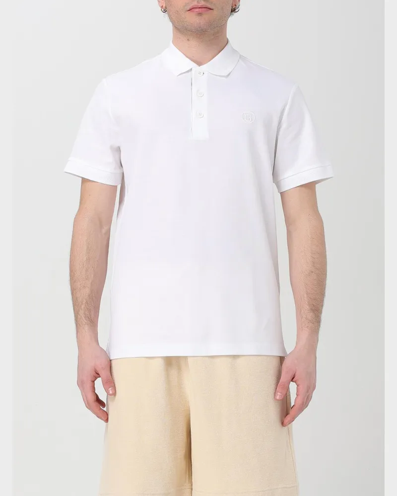 Burberry Kurzarm Polohemd Weiß