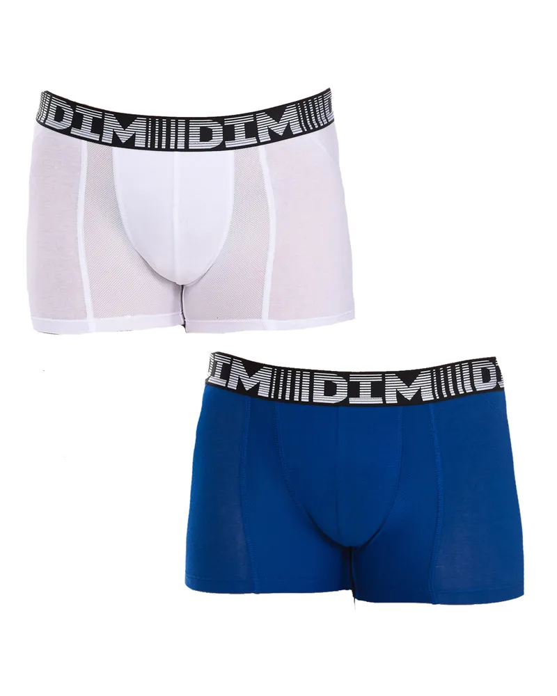 DIM Pack-2 Boxershorts Coton 3D Flex Air atmungsaktives Gewebe D01N1 Mann Mehrfarbig