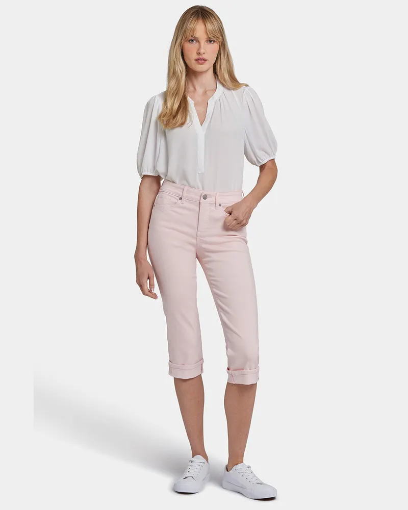 NYDJ not your daughter's Jeans  Marilyn Straight Crop Jeans aus Cool Embrace® Denim Rosa