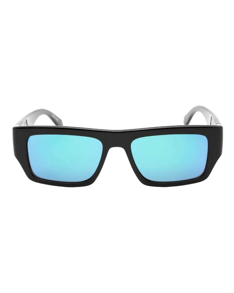 Calvin Klein Logo Sonnenbrille (Schwarz Schwarz