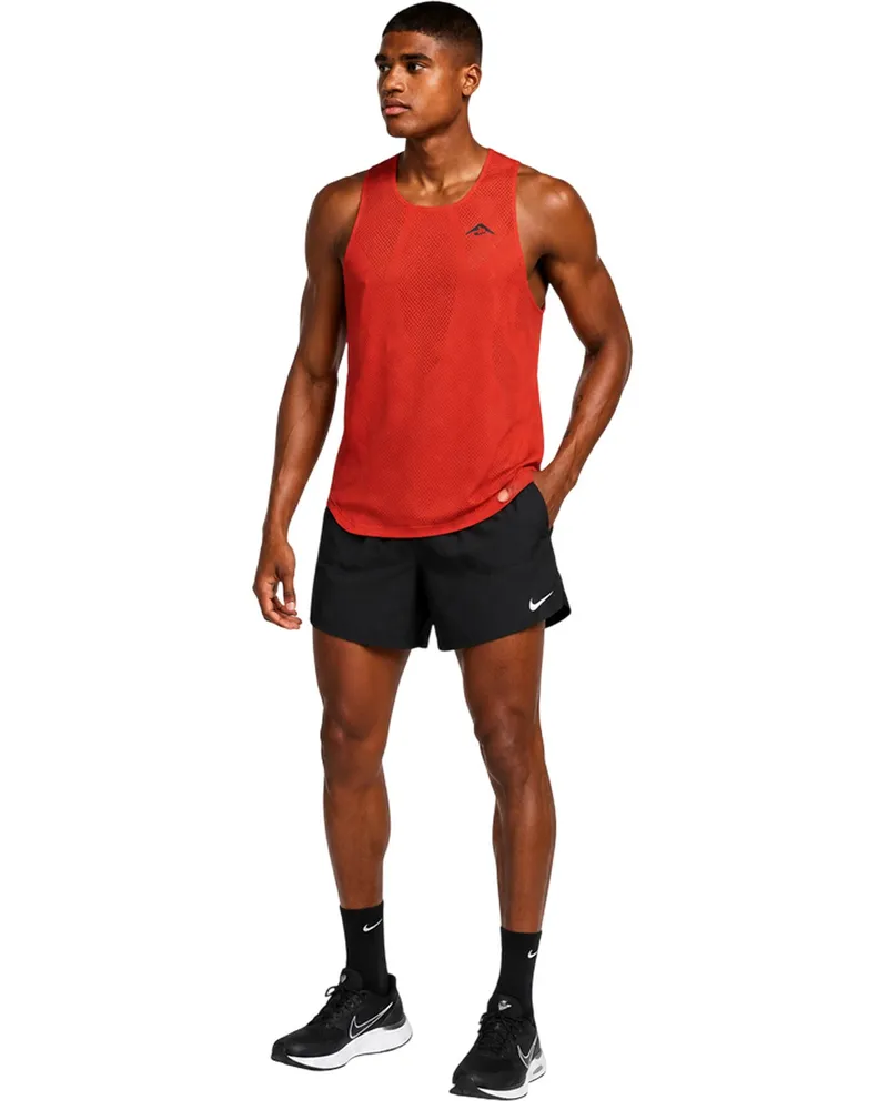 Nike Trailwind" Rennweste für Herren, Dri-FIT (Rot/Schwarz Rot