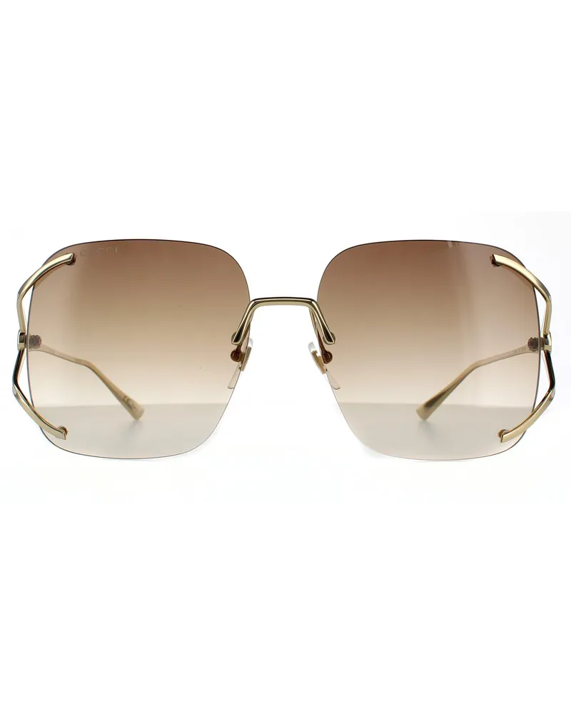 Gucci Lunettes de soleil  GG0646S 002 Gold Brown Gradient Gold