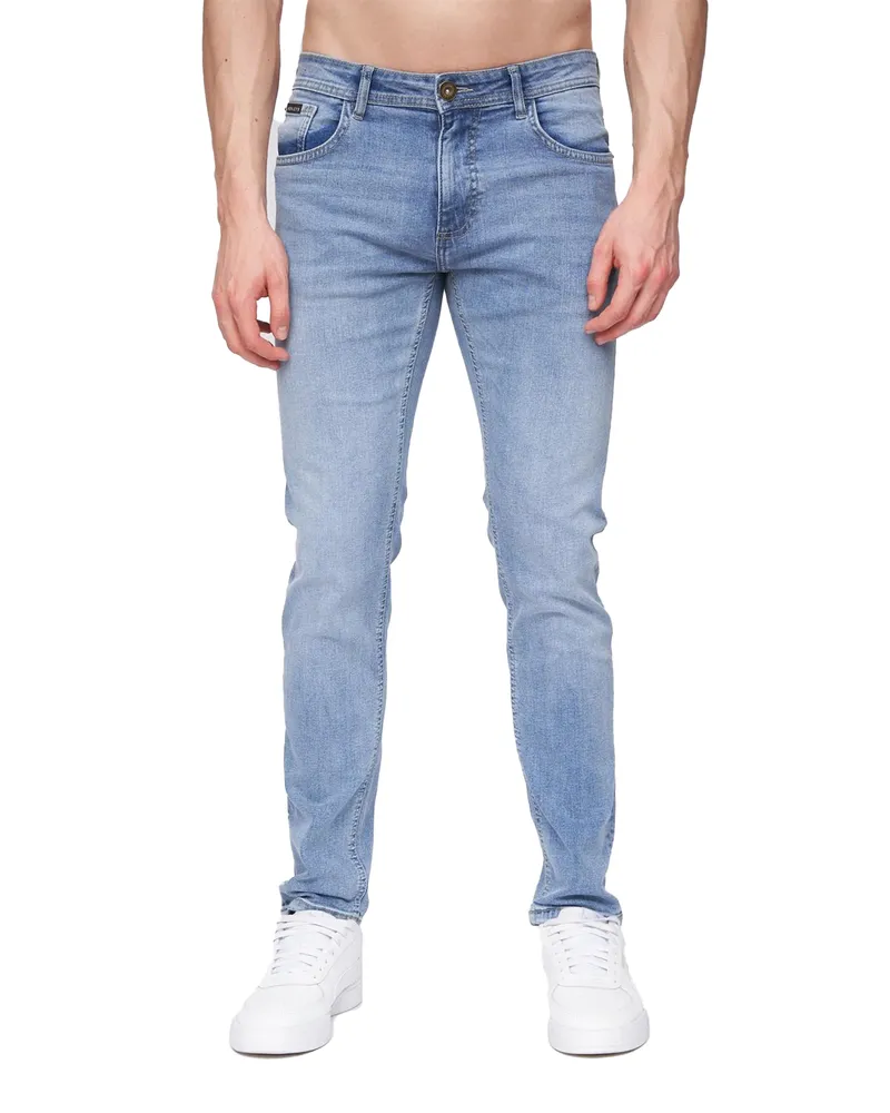 Henleys Mayhen" Jeans für Herren (Helle Waschung Mittelblau