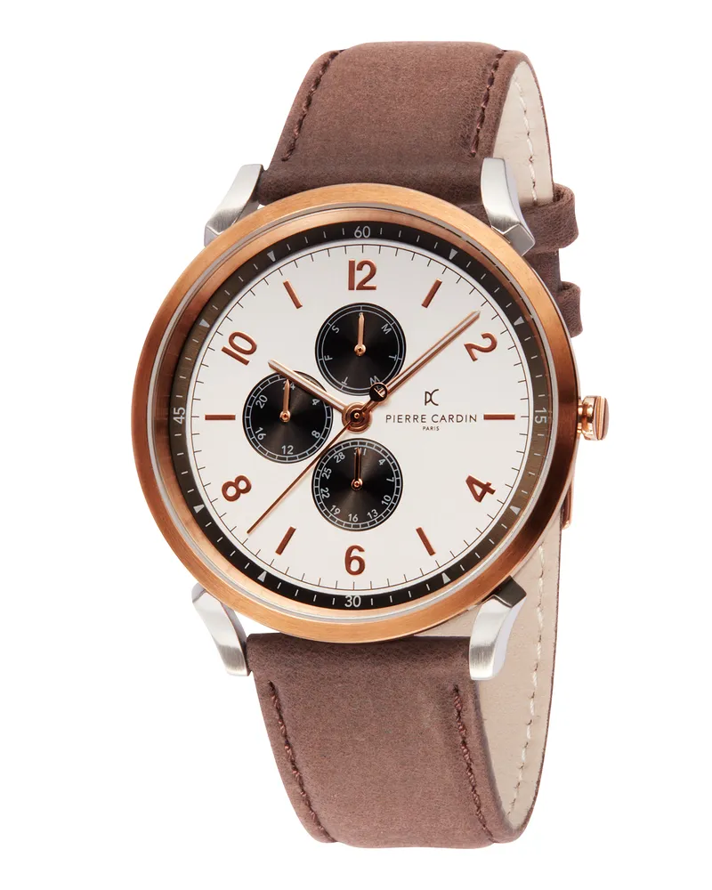 Pierre Cardin Pigalle Nine Braun Herren Armbanduhr CPI.2022 Braun