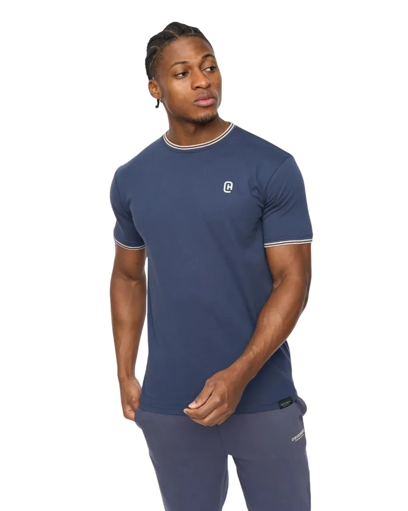 CrossHatch Preece" T-Shirt für Herren (Marine Marineblau