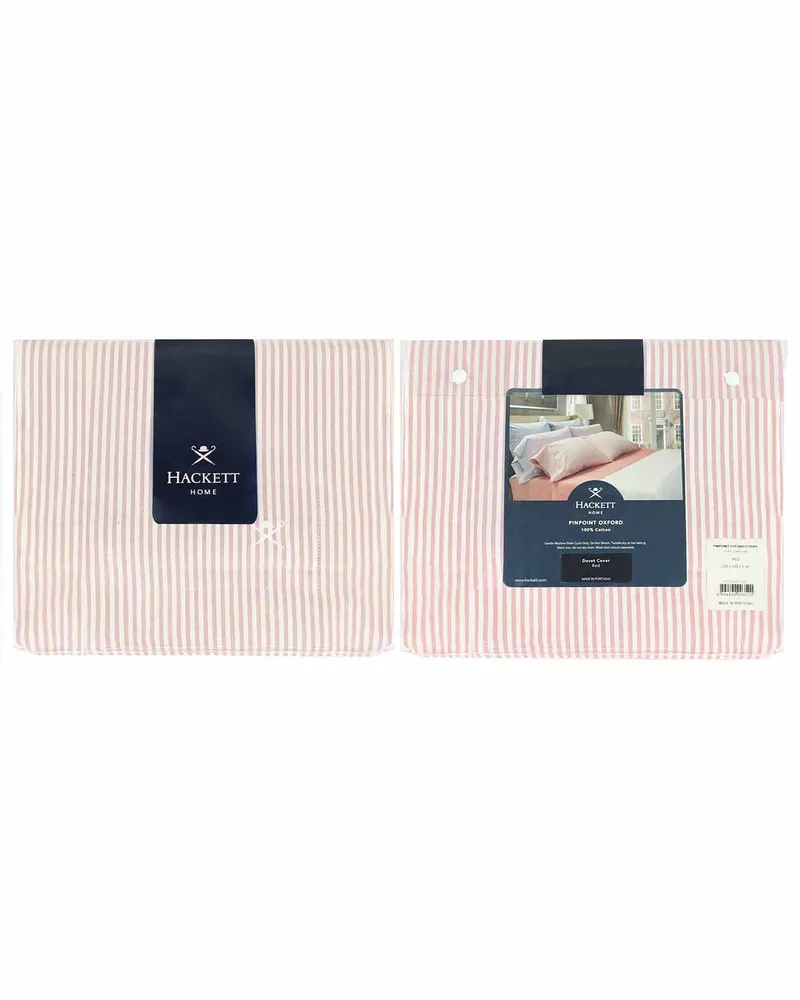 Hackett Home Pinpoint Doppelbettbezug Weiß