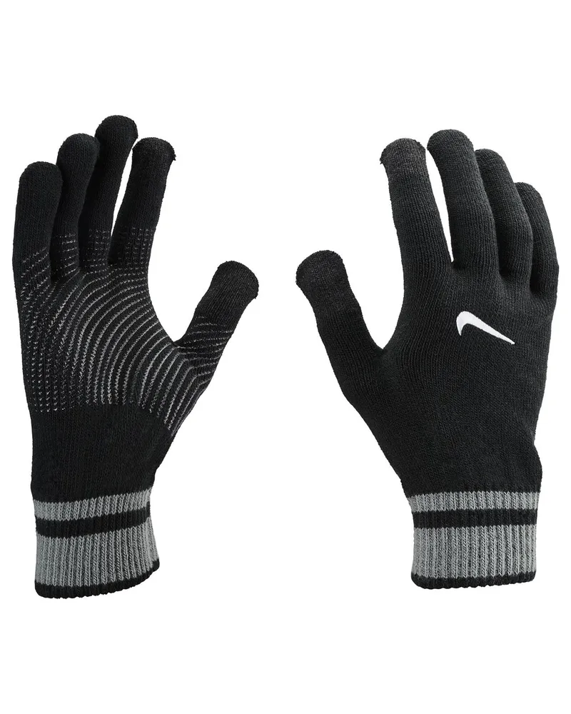 Nike Handschuhe für Herren, Jerseyware, Mit Silikon-Noppen (Schwarz Schwarz