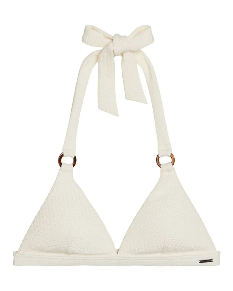 Marc O'Polo Marc O'Polo Damen Triangel-Bikini-Top Firecracker FloralTriangle Top, Dreiecks‑Bikini‑Top, Triangel Bikini Wollweiß