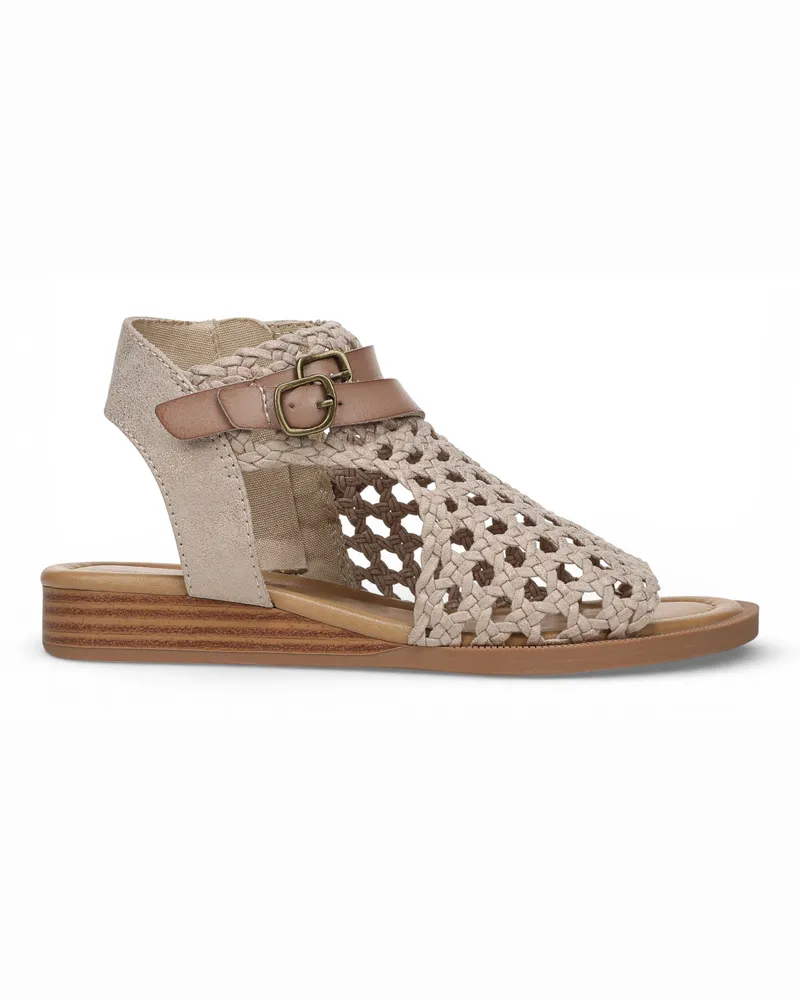 Blowfish Damen Golden Beige Weave Micro Wedge Sandalen – Anuella Beige