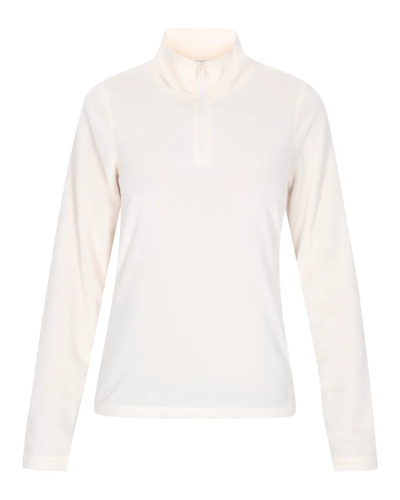 FAINA Fleecepullover Damen Wollweiß Wollweiß
