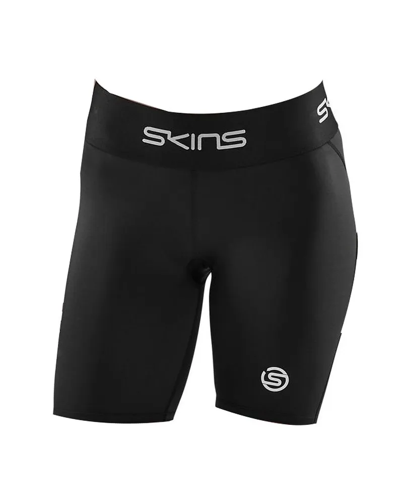 Skins Serie-1 Stretch Taille Schwarze Frauen halbe Strumpfhose SO40100029001 Schwarz