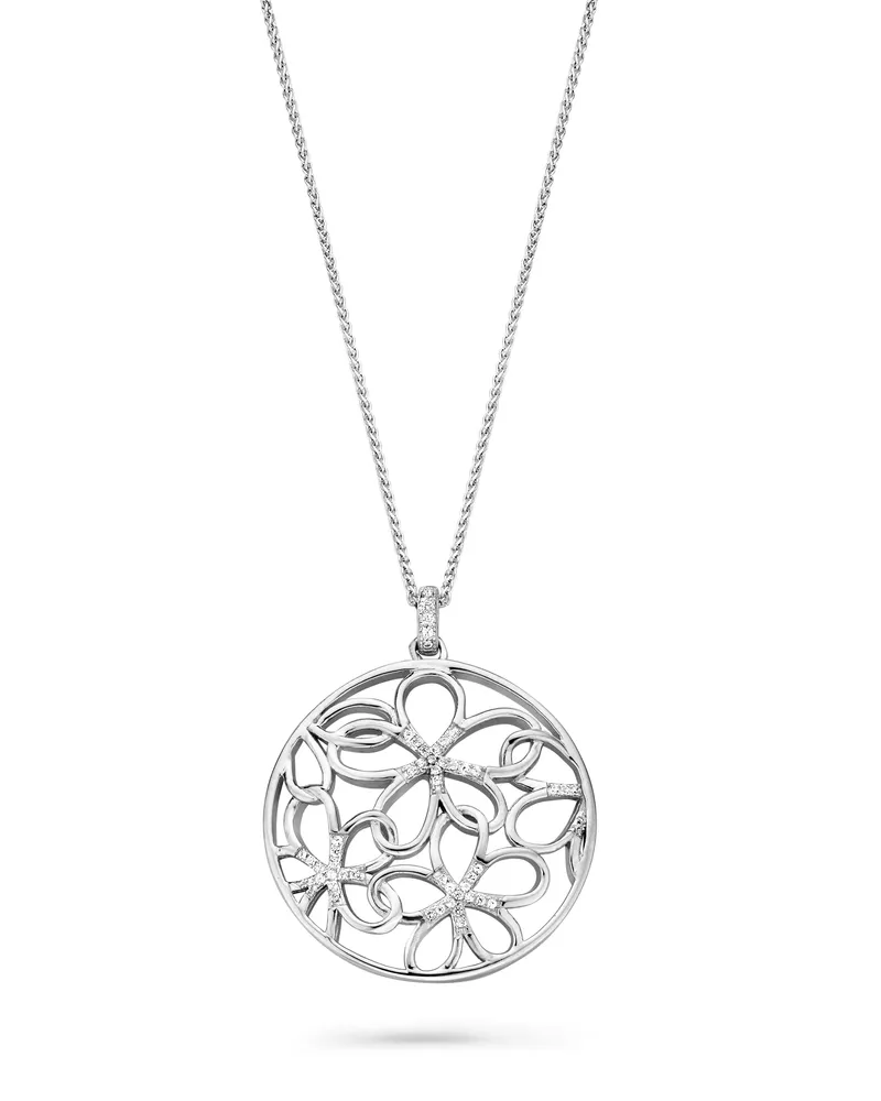 Orphelia Damen-Kette aus 925er Sterlingsilber mit Anhänger – Silber ZH-7216 Silber