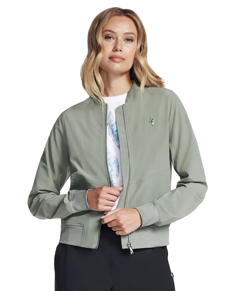 Skechers Performance Uptown Jacke Damen Taupe Jacke Taupe
