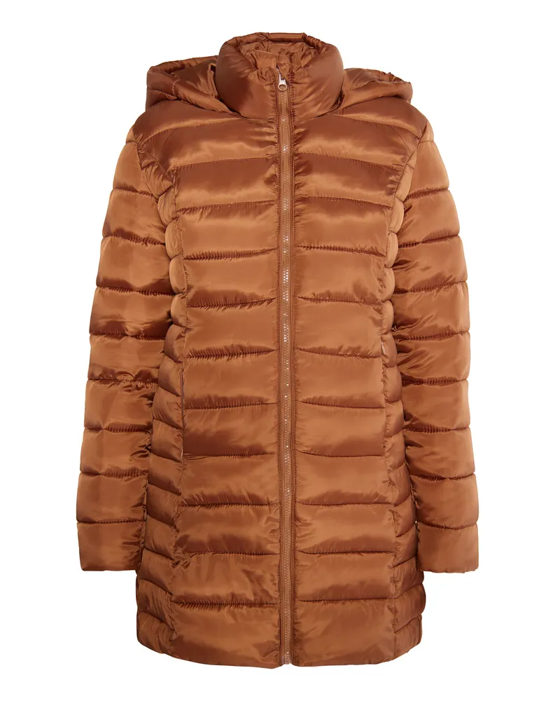 My Mo leichte Steppjacke Damen hellbraun Rostbraun