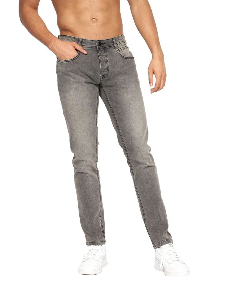 CrossHatch Malcolm" Jeans für Herren (Hellgraue Wäsche Hellgrau