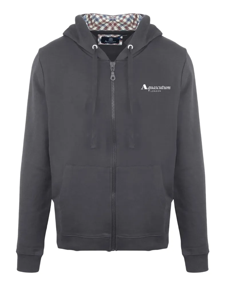 Aquascutum Kapuzenpullover für Herren, Leger (Schwarzgrau Schwarz