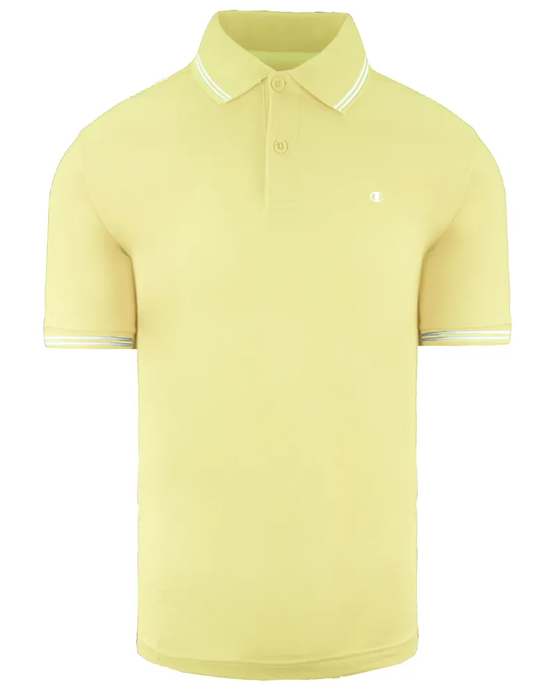 Champion Easy Fit Mens Yellow Polo Shirt Gelb