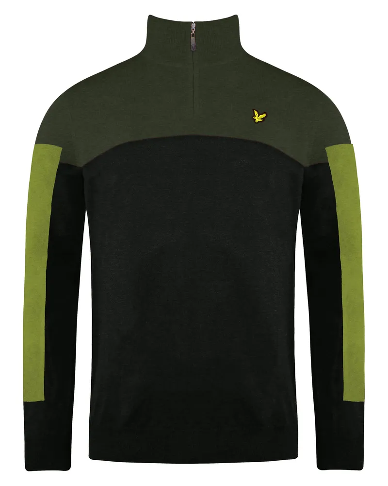Lyle & Scott Moffat Golfmenens Green Pullover Mehrfarbig