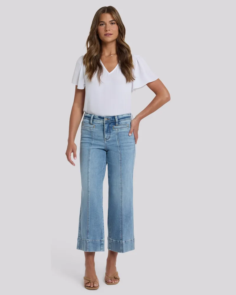 NYDJ not your daughter's Jeans  Teresa Weite Bein Knöchellange Jeans Hellblau