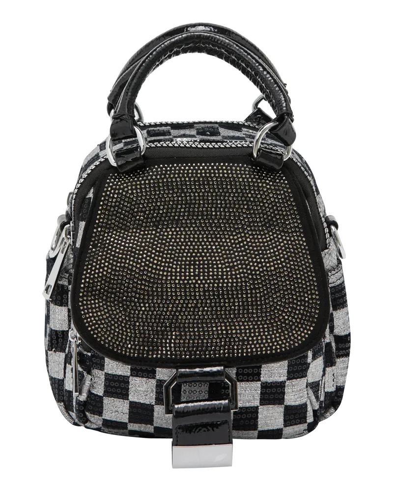 My Mo Handtasche Handtasche Frauen schwarz-weiß Schwarz